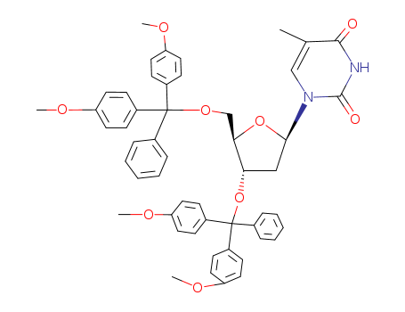 1-((2R,4S,5R)-4-(bis(4-methoxyphenyl)(phenyl)methoxy)-5-((bis(4-methoxyphenyl)(phenyl)methoxy)methyl)tetrahydrofuran-2-yl)-5-methylpyrimidine-2,4(1H,3H)-dione
